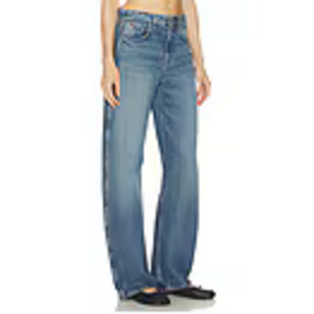 GRLFRND Austen Low Rise Curve Detached Waist in Blue - Picture 4 of 11